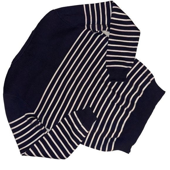 Polo Ralph Lauren Boys Navy White Stripe Cotton Crew Neck Sweater L (14 - 16) - Picture 7 of 13
